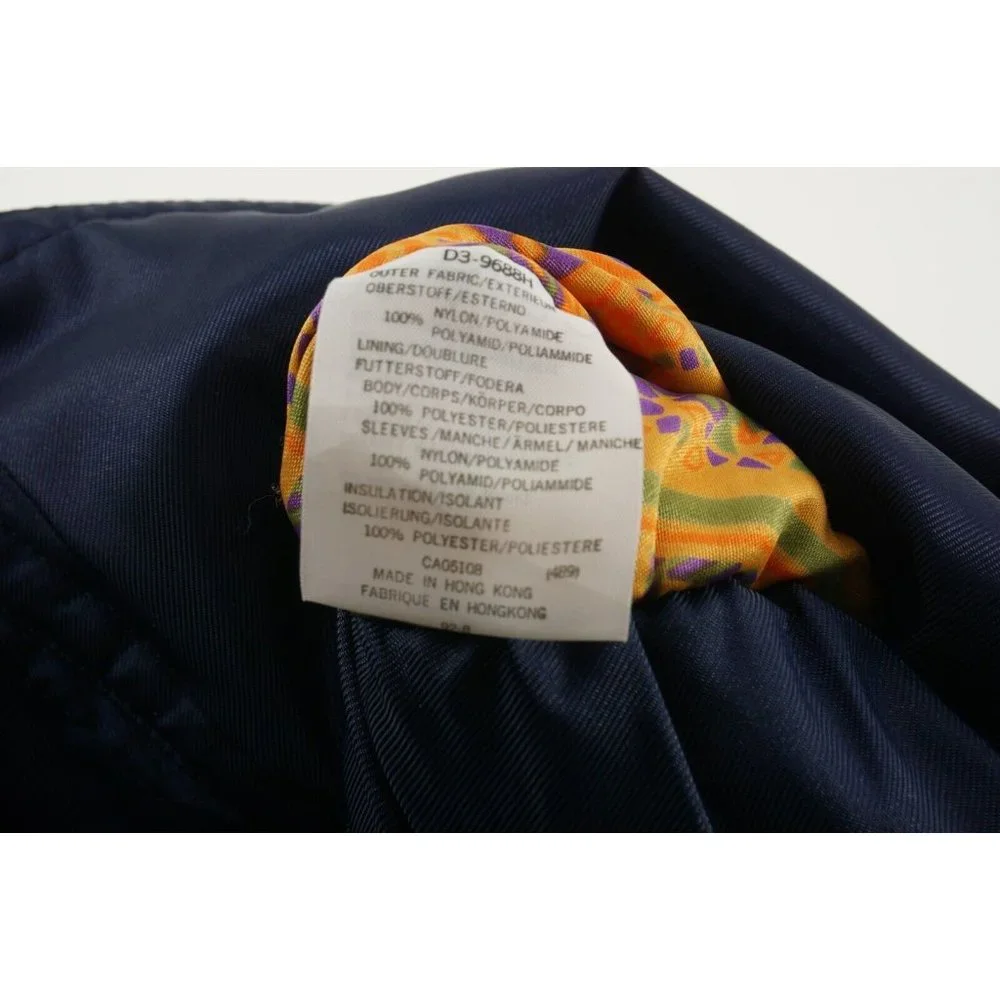 Vintage Descente Women's Size 14 Blue Belted Lined Insulated Zip Snap Ski Jacket